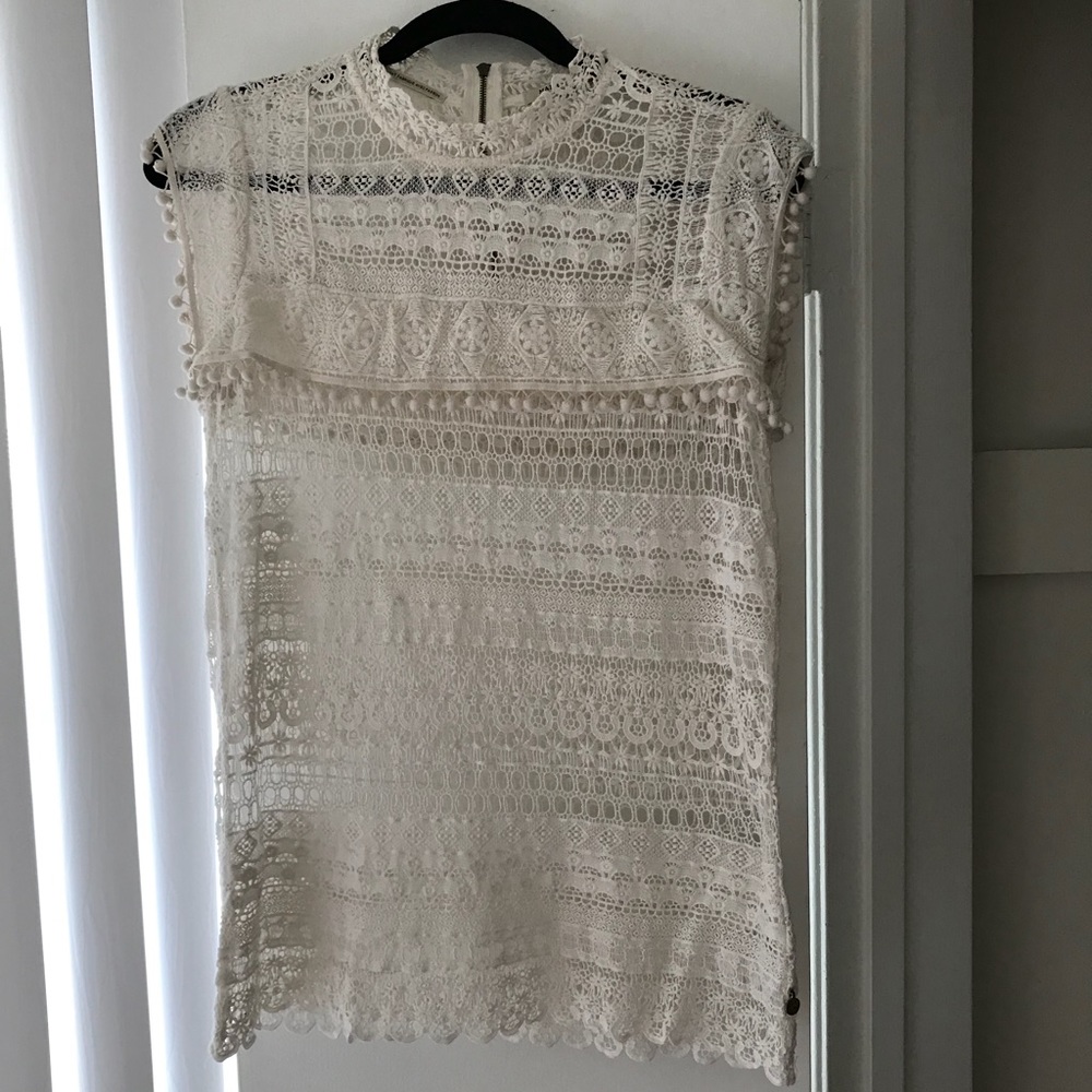 Scotch and Soda 100% cotton lace spring tank